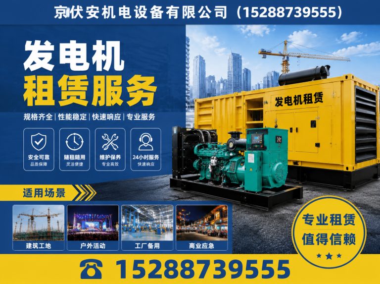丽江发电机租赁展示图